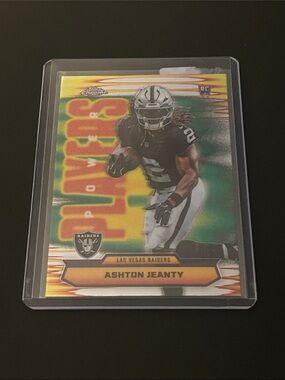Ashton Jeanty Las Vegas Raiders Football Card - Topps Chrome Power Players